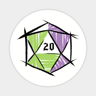 Genderqueer Pride Dice Magnet